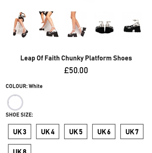 NWT LaModa Floral Chunky Platform Mary Jan… - Picture 6 of 8